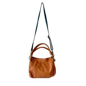 Wanderers Travelers THE TOULOUSE CROSSBODY Bag Purse Tan Brown Leather
